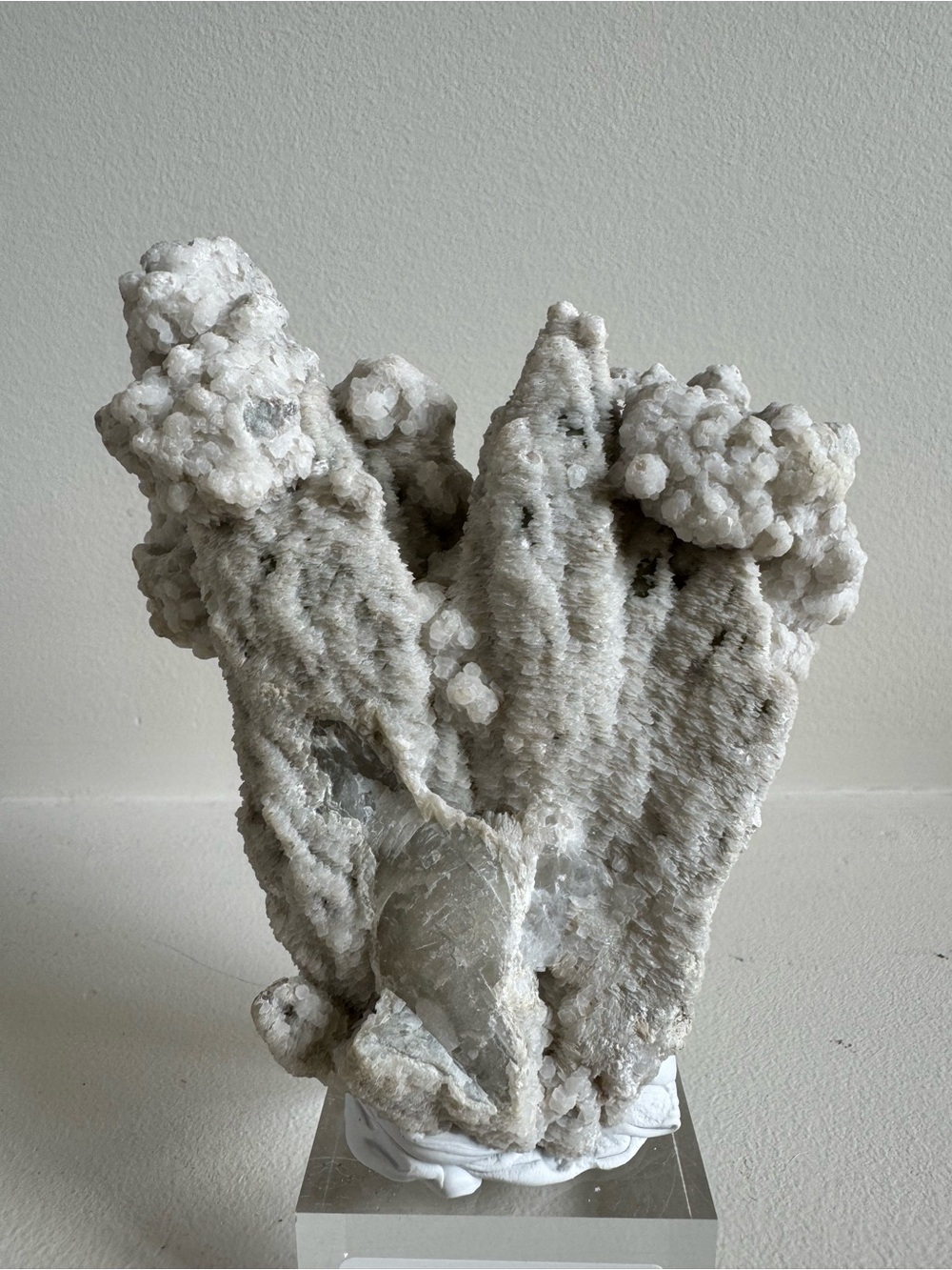 Crystal cluster with calcite from Inner Mongolia of China